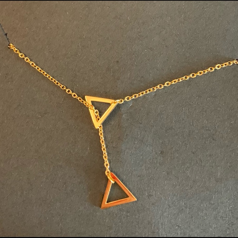 Executive Society Triangles Adj. Length Necklace - image 1